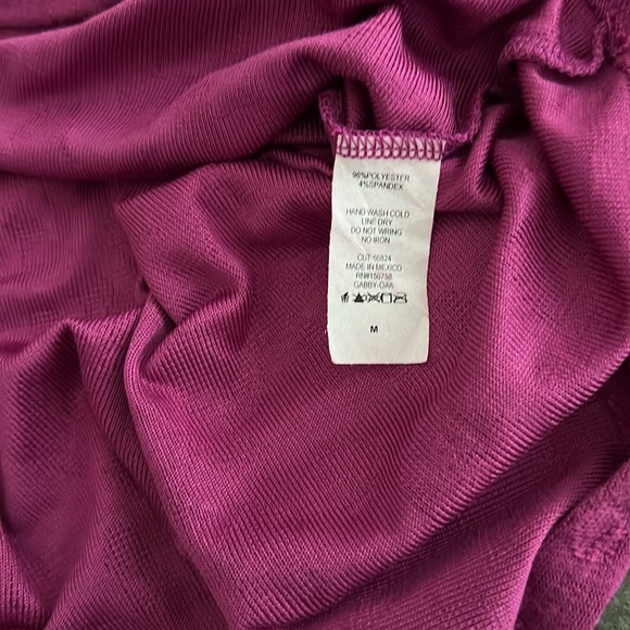 Honeyme NWT Pink Relaxed Blouse with Mandarin Collar - Picture 5 of 6